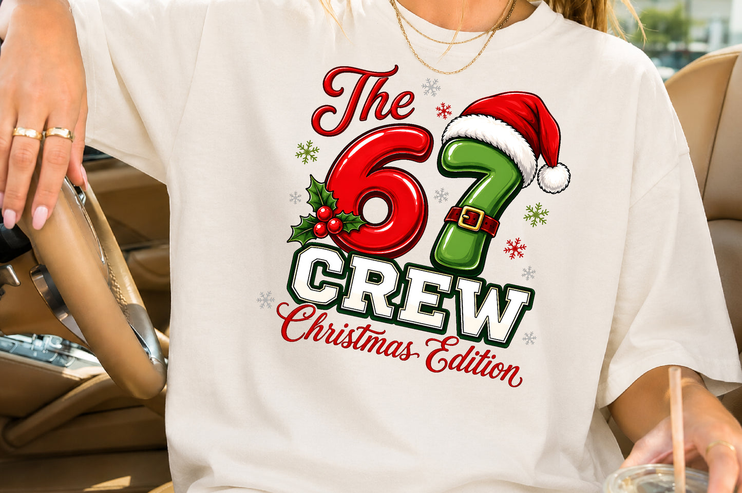 The 6-7 Crew Christmas PNG Funny Christmas Sublimation Design