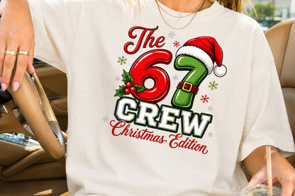 The 6-7 Crew Christmas PNG Funny Christmas Sublimation Design