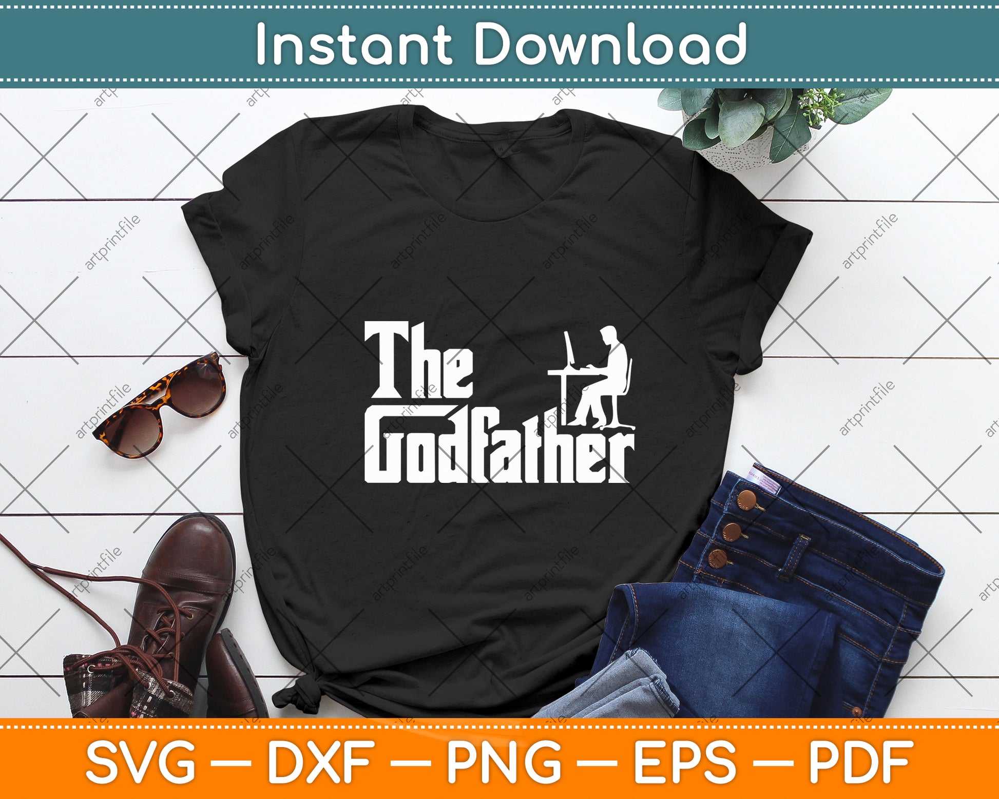 The Codefather - Design Programming Computer Science Svg Digital Cutting File