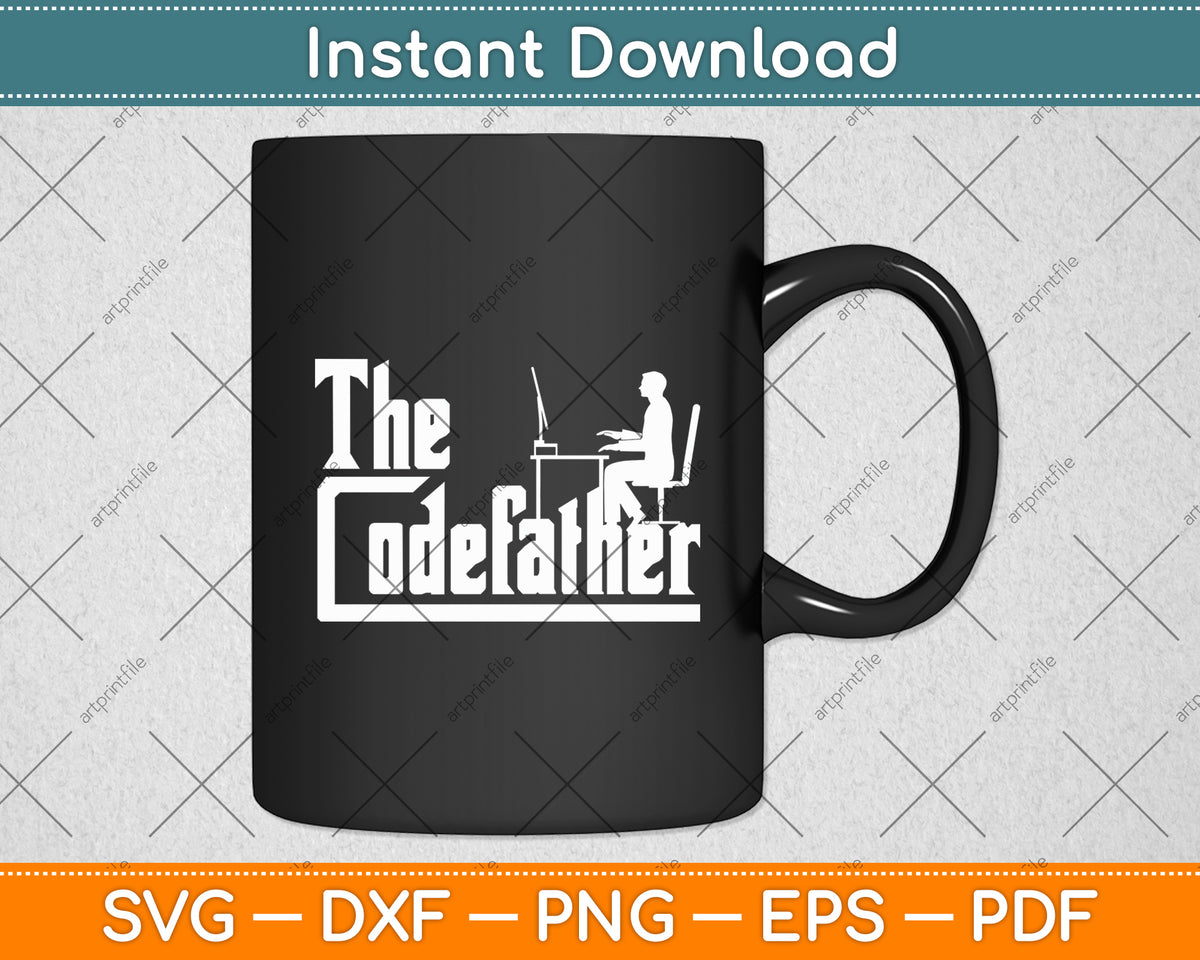 Coder Dad Design The Codefather Coding Coder Developer Computer Svg Digital Cut File ...