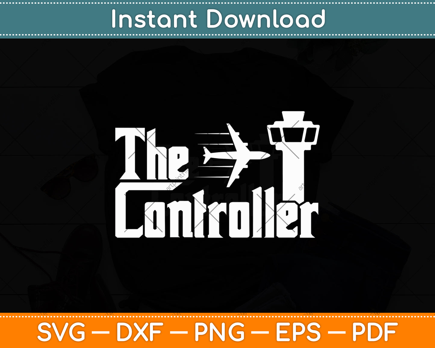 The Controller - Air Traffic Control Svg Digital Cutting File