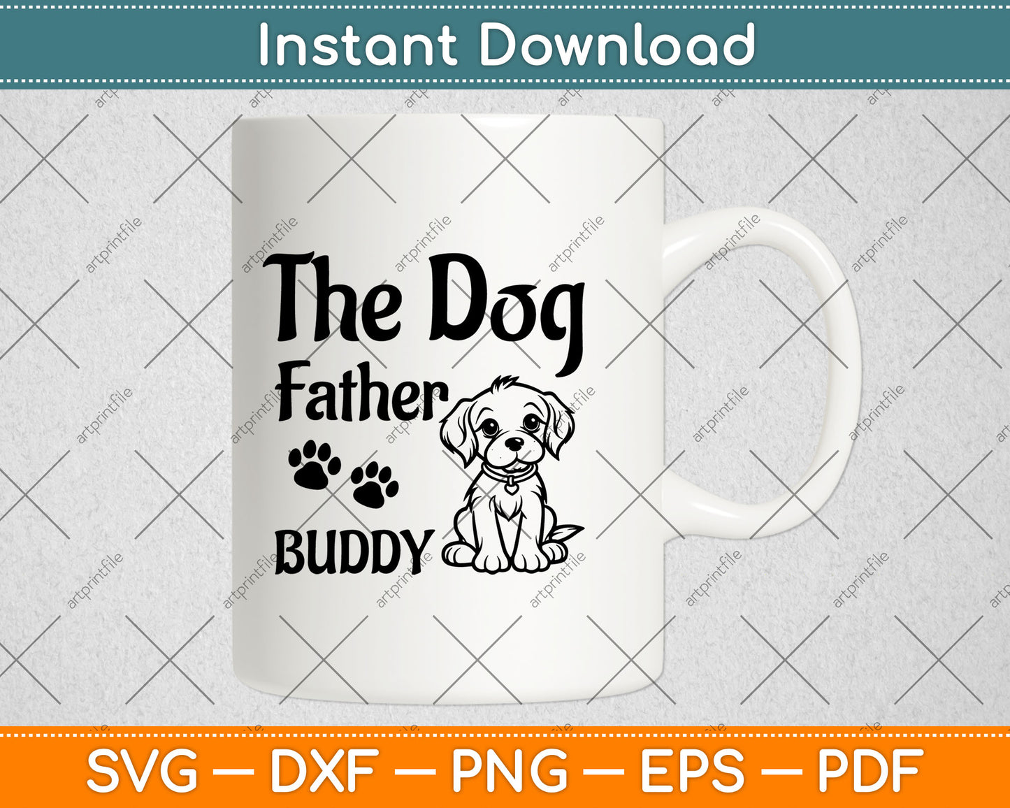 The Dogfather Buddy Dog Svg Digital Cutting File