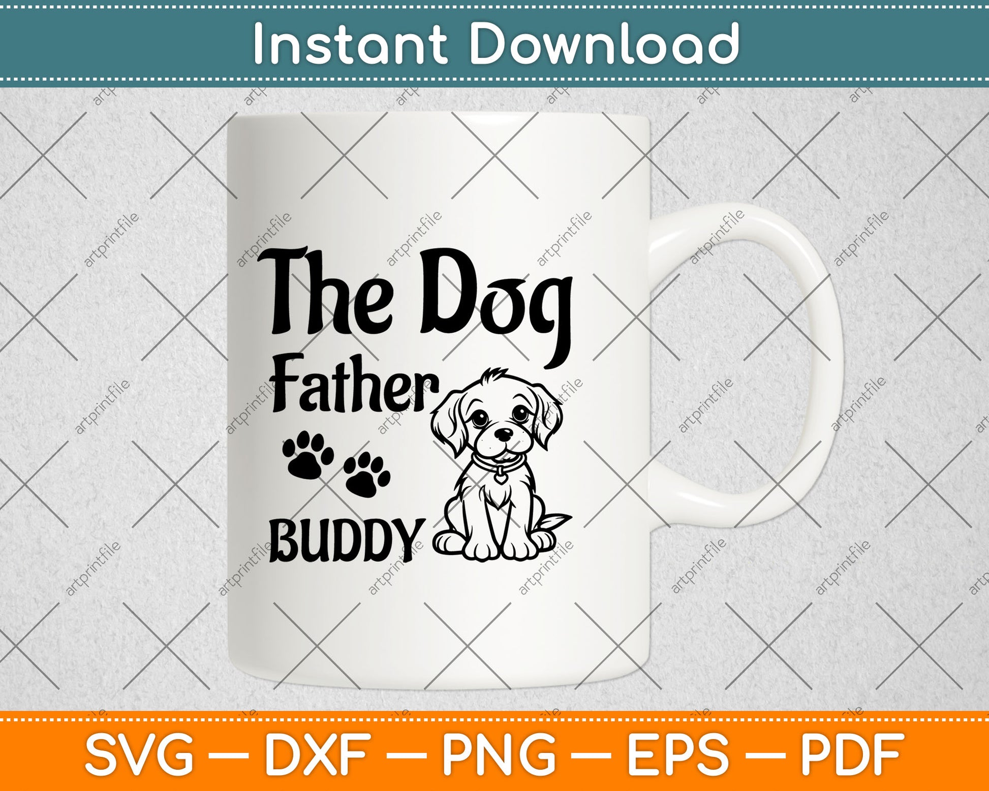 The Dogfather Buddy Dog Svg Digital Cutting File