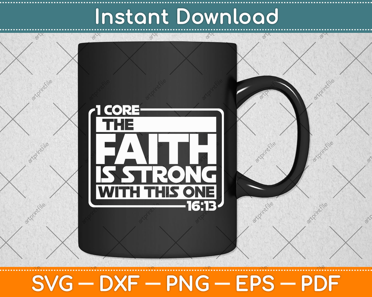 The Faith Is Strong With This One Christian Funny Svg Png Dxf Digital Cutting File