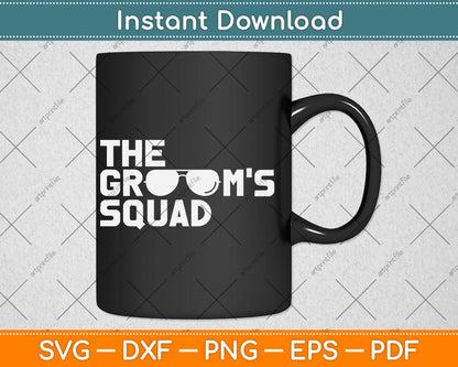 The Groom’s Squat Bachelor Supplies Party Wedding Svg Digital Cutting File