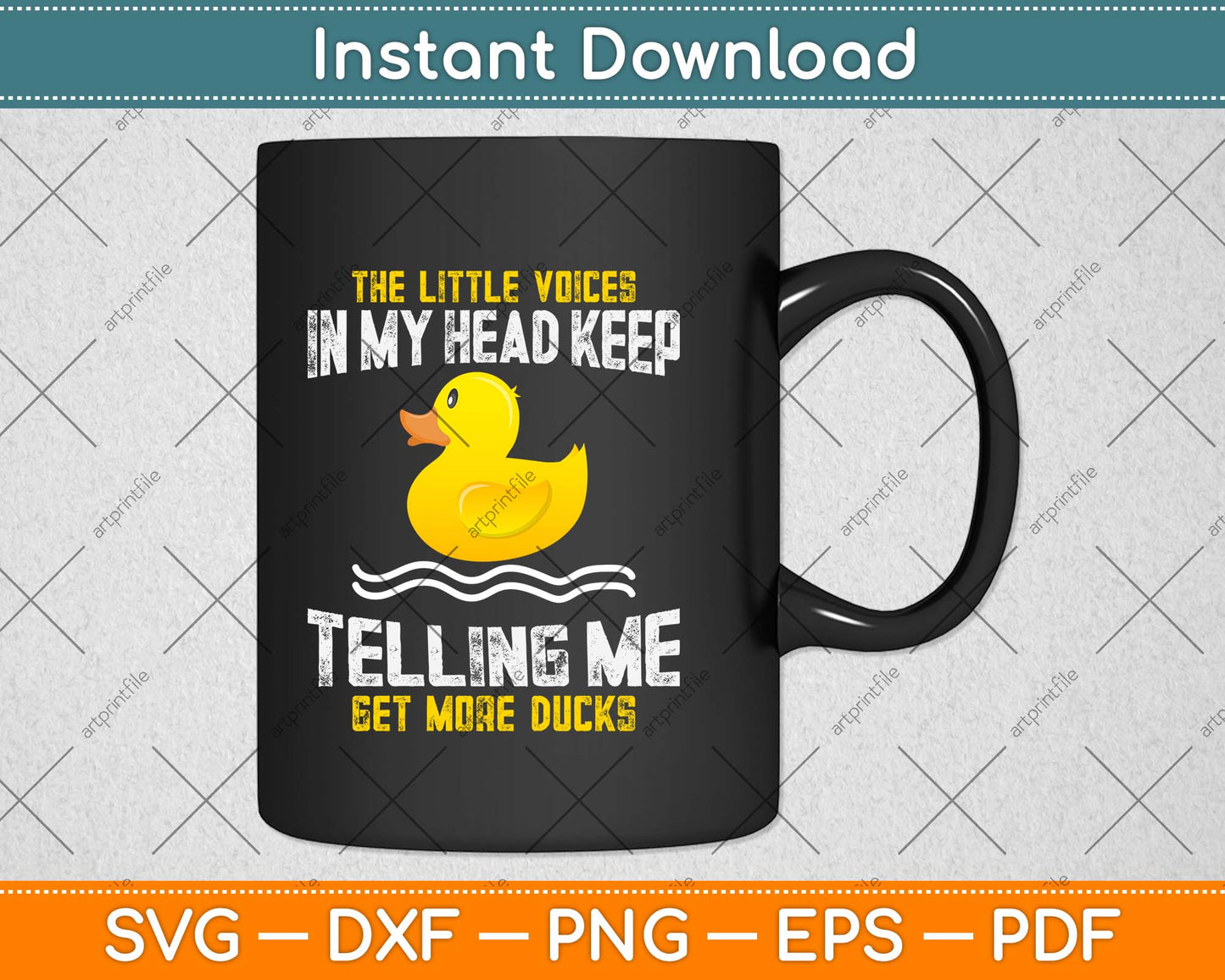 The Little Voices In My Head Keep Telling Me Get More Ducks Svg Digital Cutting File