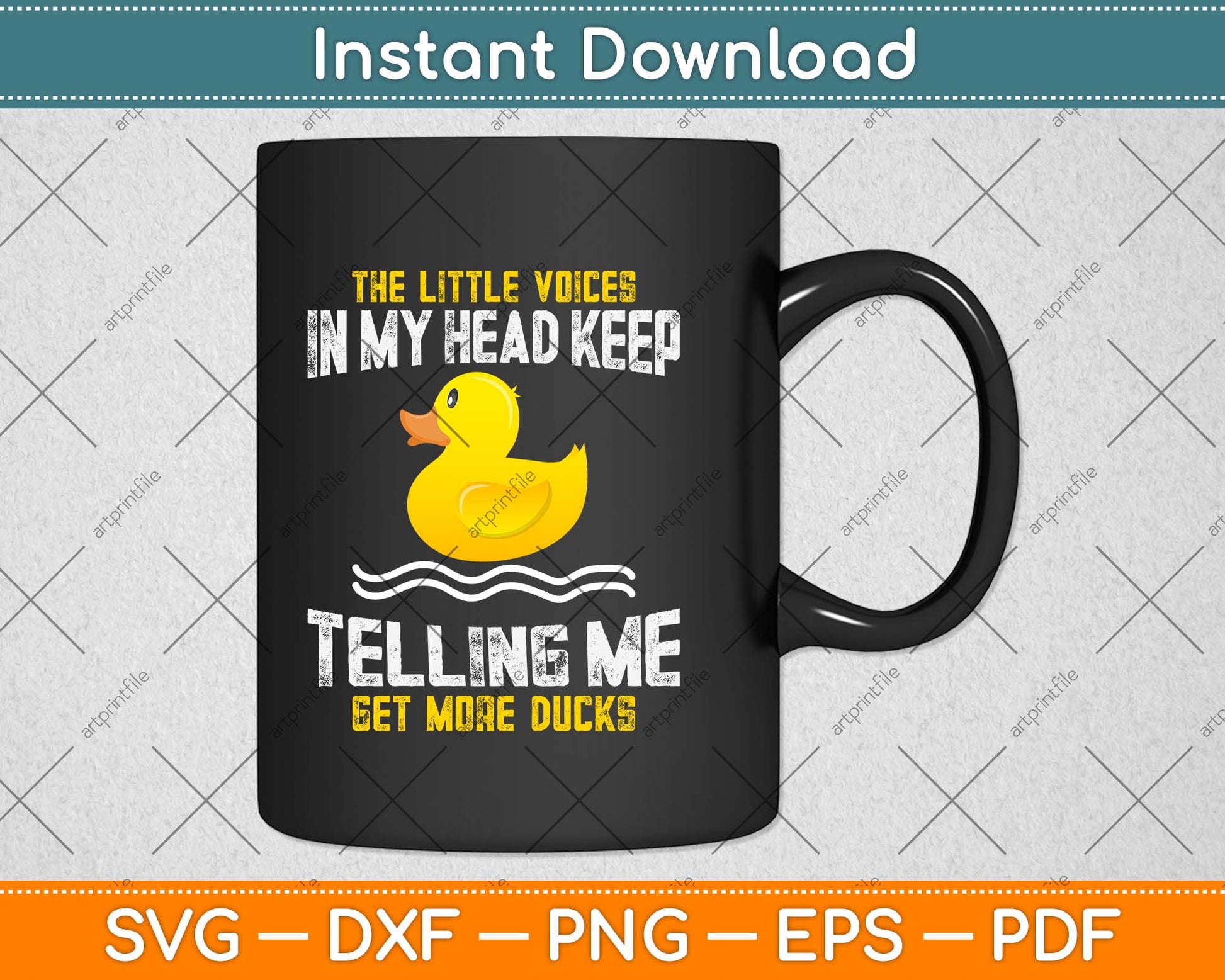 The Little Voices In My Head Keep Telling Me Get More Ducks Svg Digital Cutting File