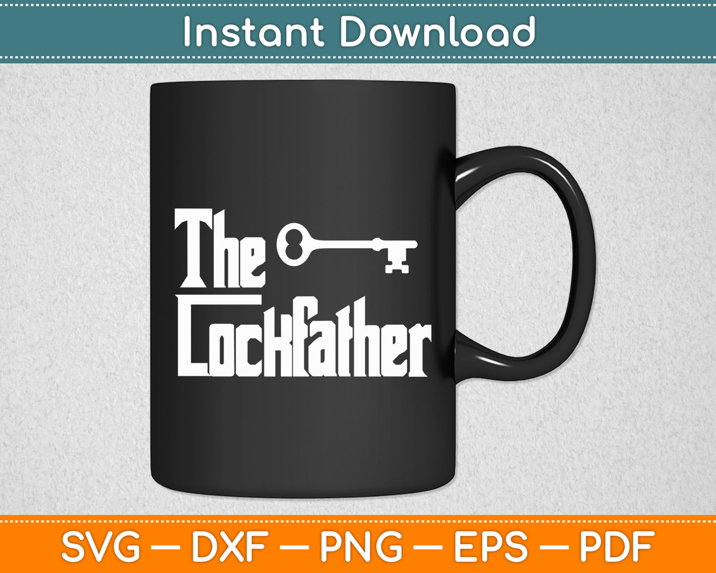 The Lockfather Professional Locksmith Svg Digital Cutting File