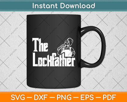 The Lockfather Professional Locksmith Svg Digital Cutting File