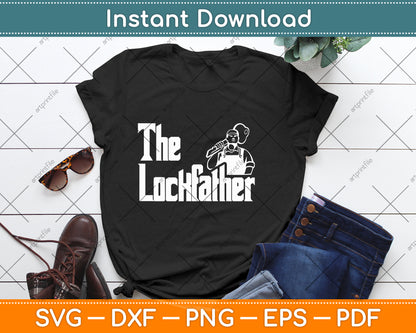 The Lockfather Professional Locksmith Svg Digital Cutting File