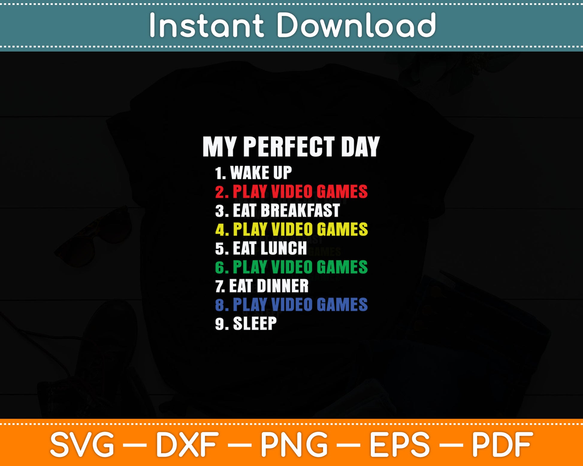 The Perfect Gaming Day Surprise for Gamers Svg Digital Cutting File
