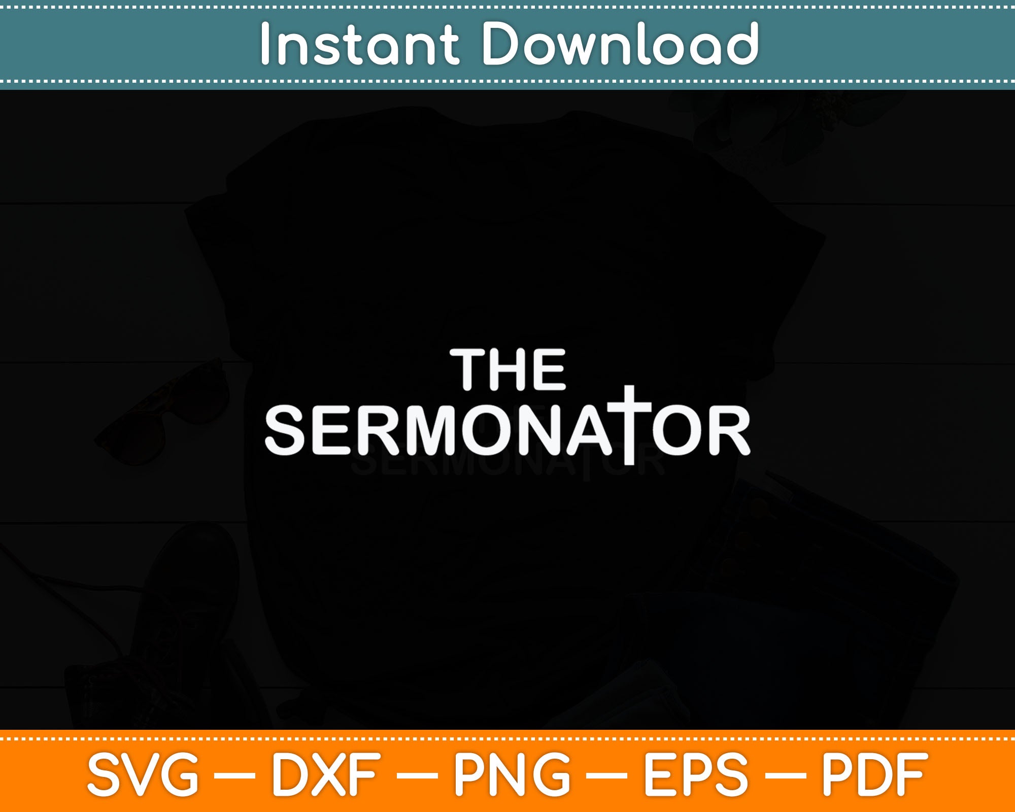 The Sermonator Pastor Appreciation Christian Svg Digital Cutting File ...