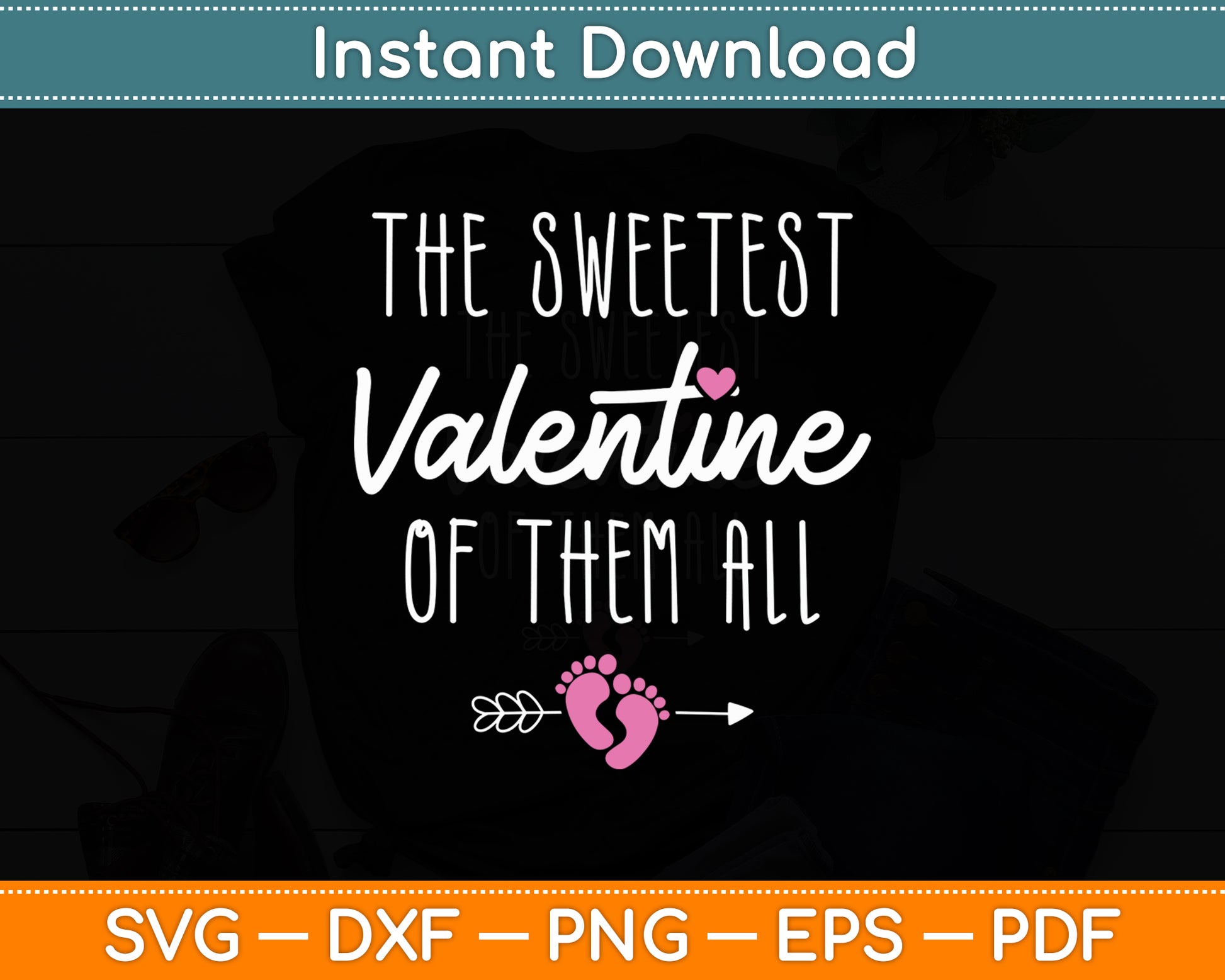 The Sweetest Valentine Pregnancy Announcement Svg Digital Cutting File