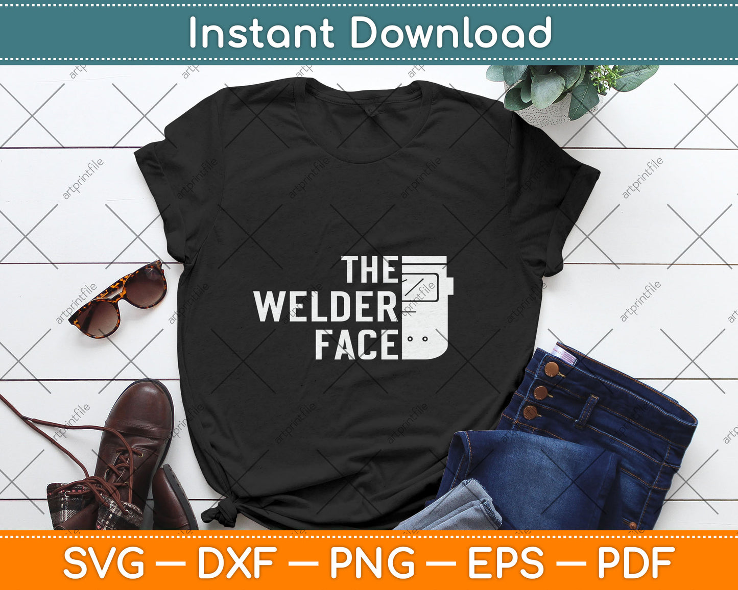 The Welder Face Welding Weld Svg Digital Cutting File