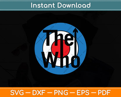 The Who Official Classic Target Logo Svg Digital Cutting File
