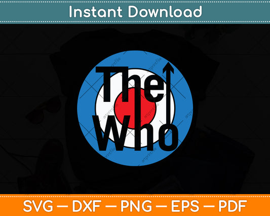 The Who Official Classic Target Logo Svg Digital Cutting File