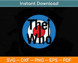The Who Official Classic Target Logo Svg Digital Cutting File