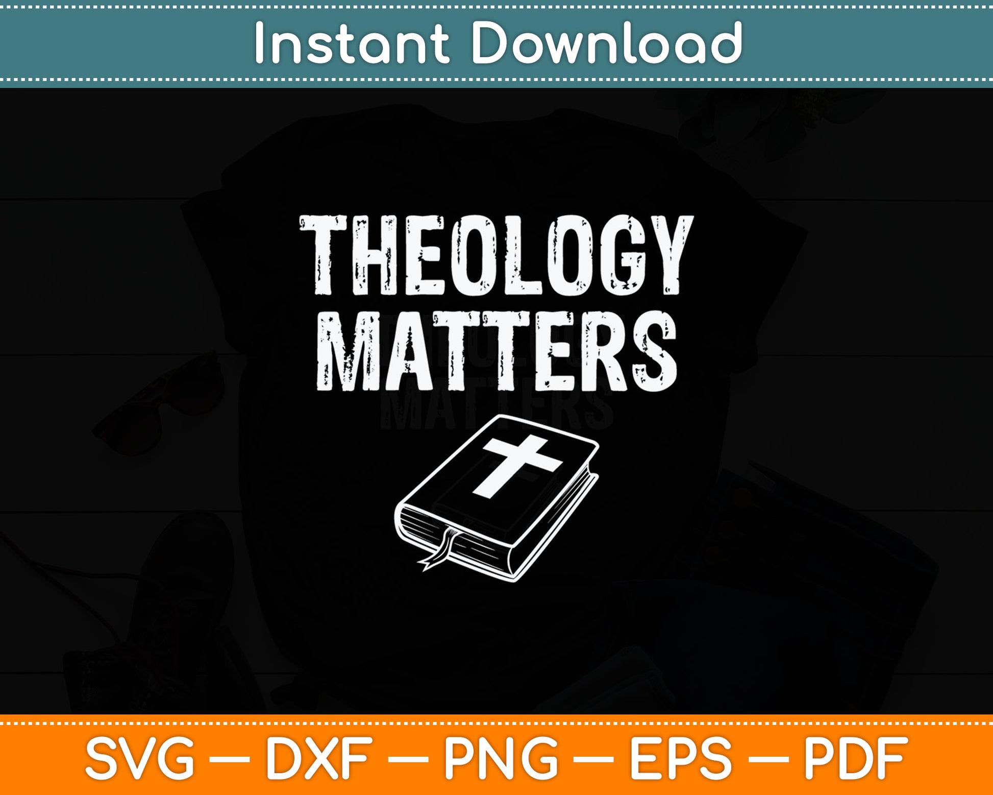Theology Matters Christian Seminary Svg Digital Cutting File