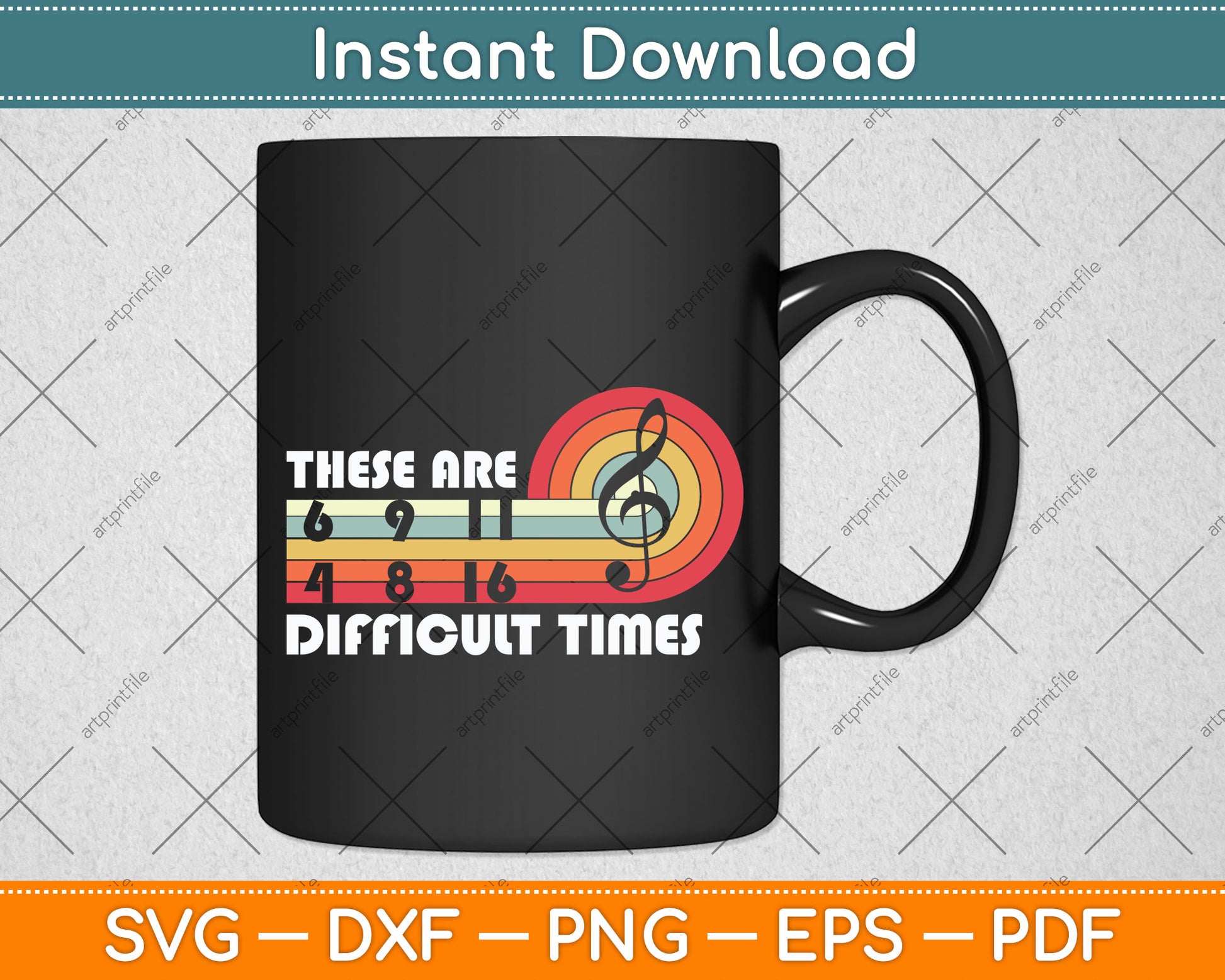 These Are Difficult Times Music Sheet Band Orchestra Musical Svg Digital Cutting File