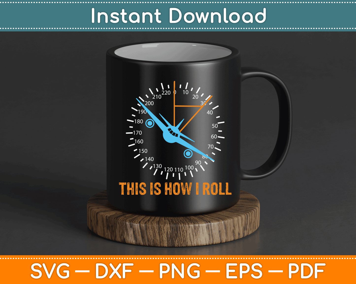 This Is How I Roll Airplane Pilot Aviation SVG Digital Cutting File