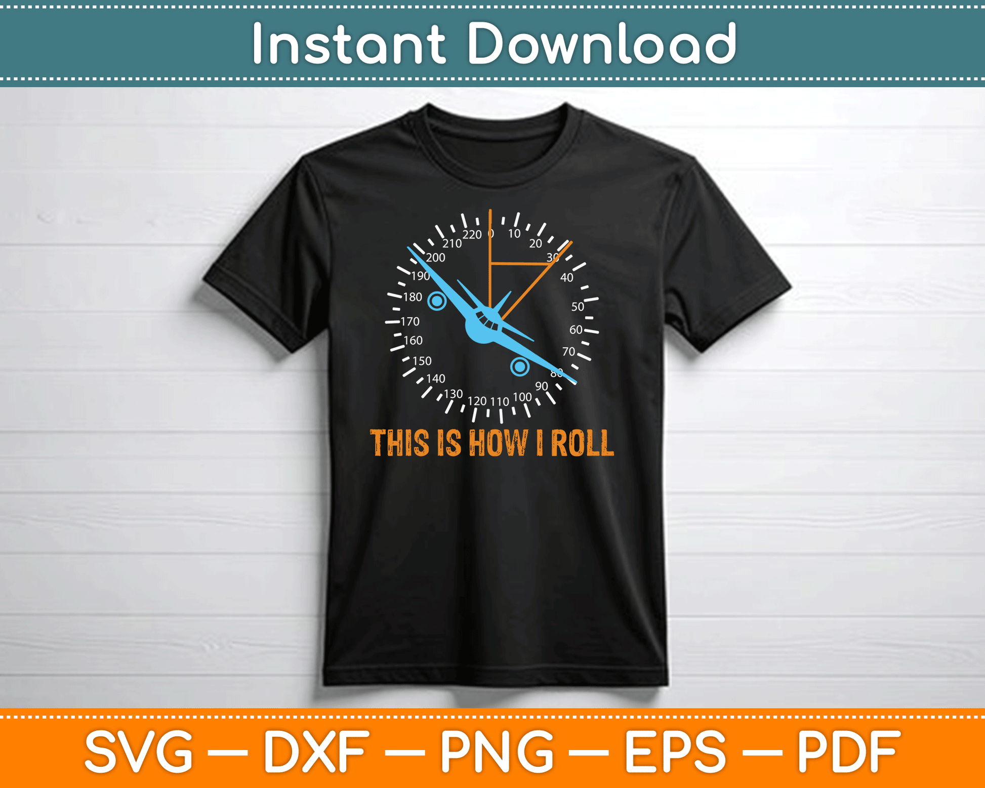 This Is How I Roll Airplane Pilot Aviation SVG Digital Cutting File
