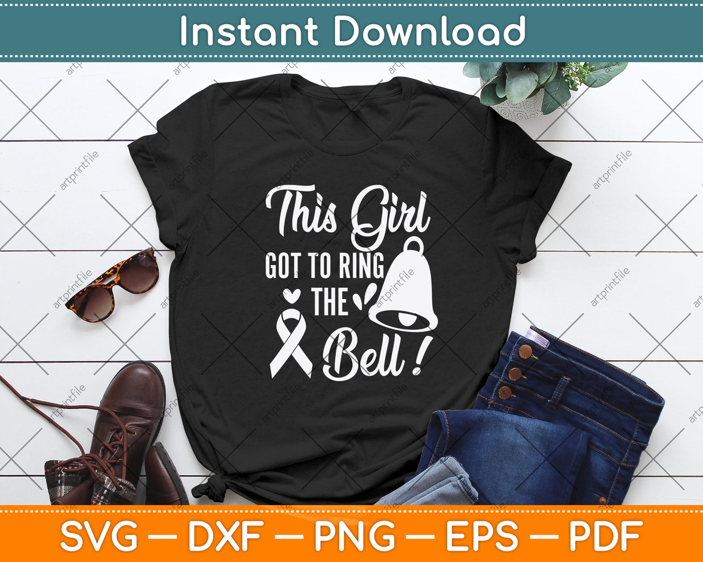 This Girl Got To Ring The Bell! Svg Png Dxf Digital Cutting File