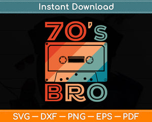 This Is My 70-s Bro Costume 60's 70's Party Svg Digital Cutting File