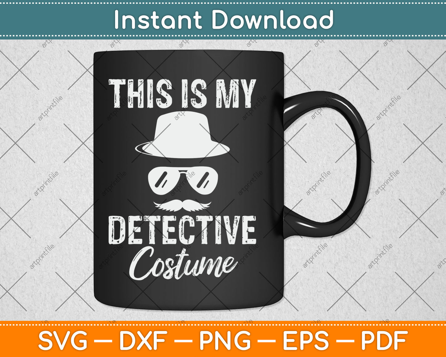 This Is My Detective Costume - True Crime Lover Investigator Svg Digital Cutting File
