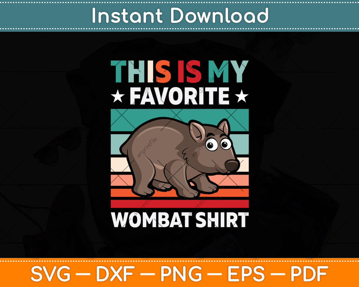 This Is My Favorite Wombat Shirt Svg Png Dxf Digital Cutting File