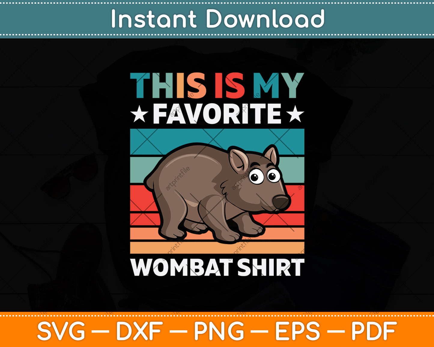 This Is My Favorite Wombat Shirt Svg Png Dxf Digital Cutting File