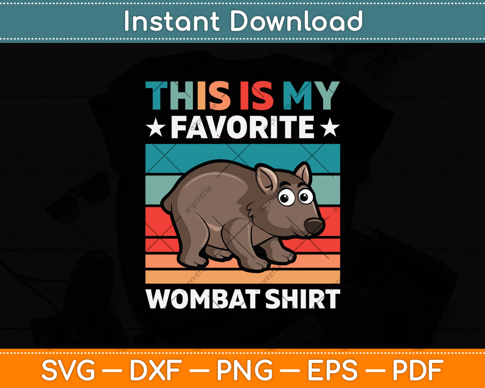 This Is My Favorite Wombat Shirt Svg Png Dxf Digital Cutting File
