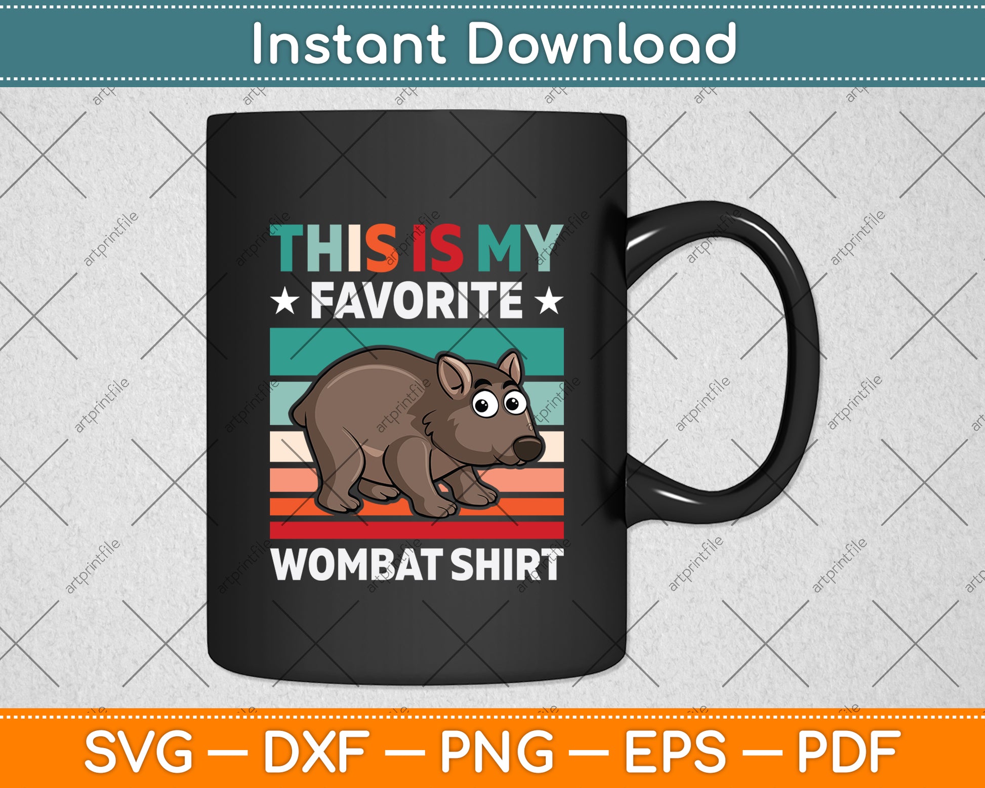 This Is My Favorite Wombat Shirt Svg Png Dxf Digital Cutting File