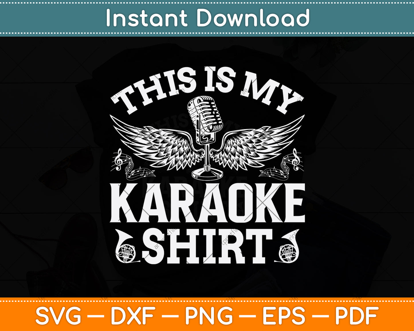 This Is My Karaoke Shirt Svg Png Dxf Digital Cutting File