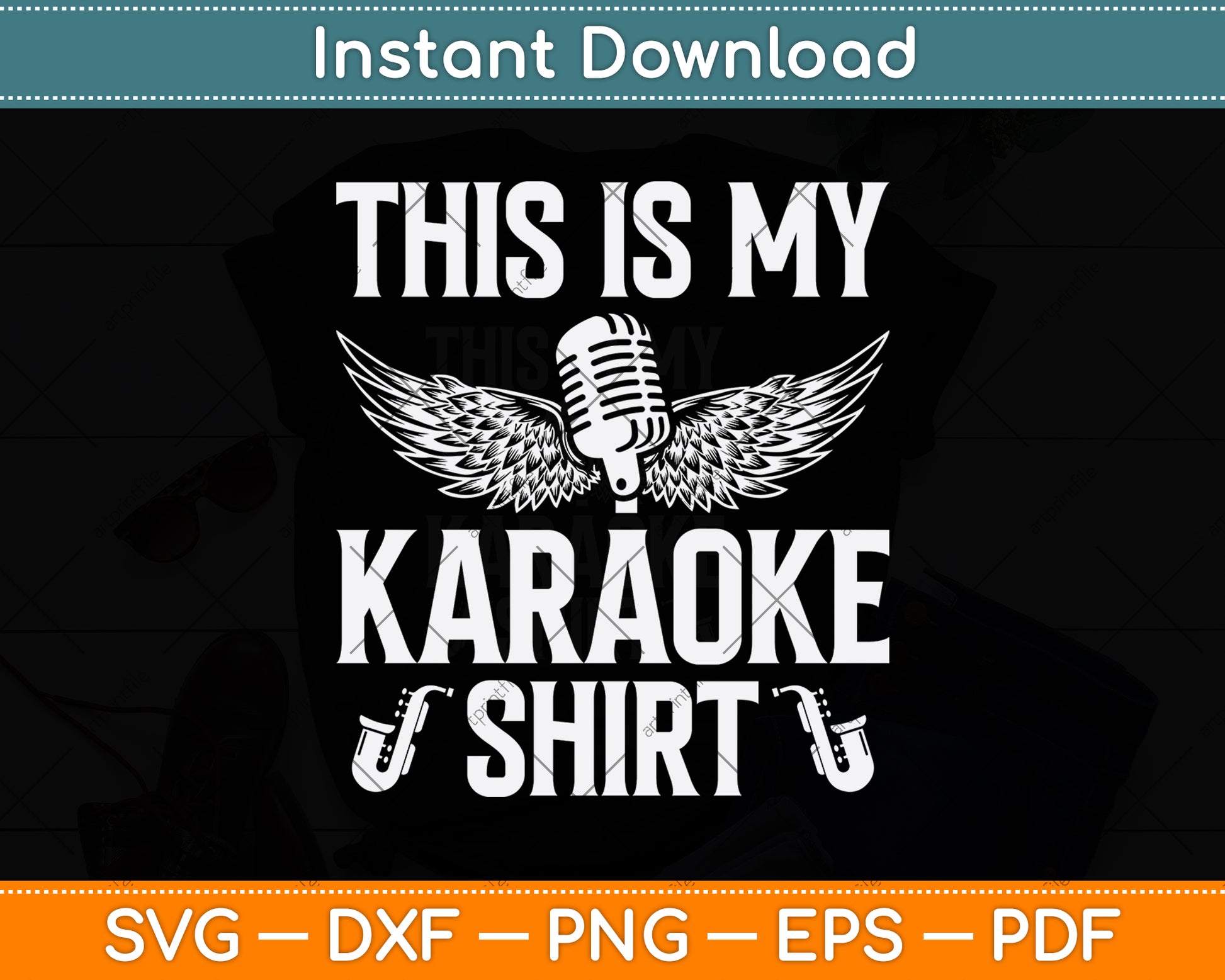 This Is My Karaoke Shirt Svg Design Digital Cutting File