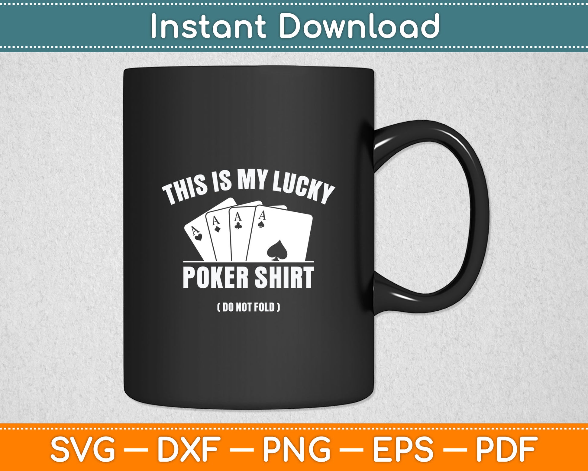 This Is My Lucky Poker Shirt Poker Player Poker Cards Game Luck Svg Digital Cutting File