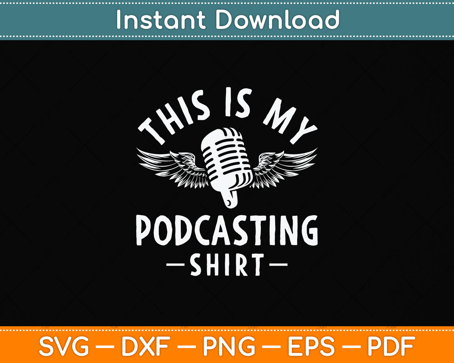 This Is My Podcasting Gifts Podcaster Svg Png Dxf Digital Cutting File