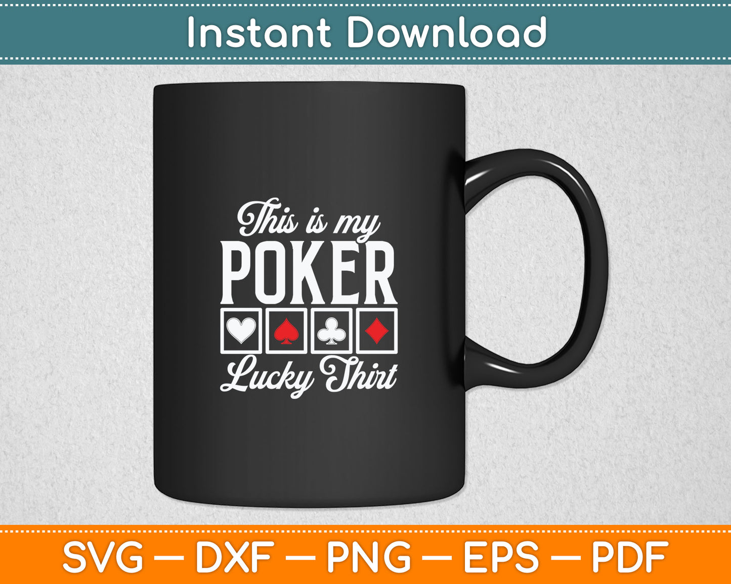 This Is My Poker Lucky Shirt Retro Poker Casino Player Svg Digital Cutting File