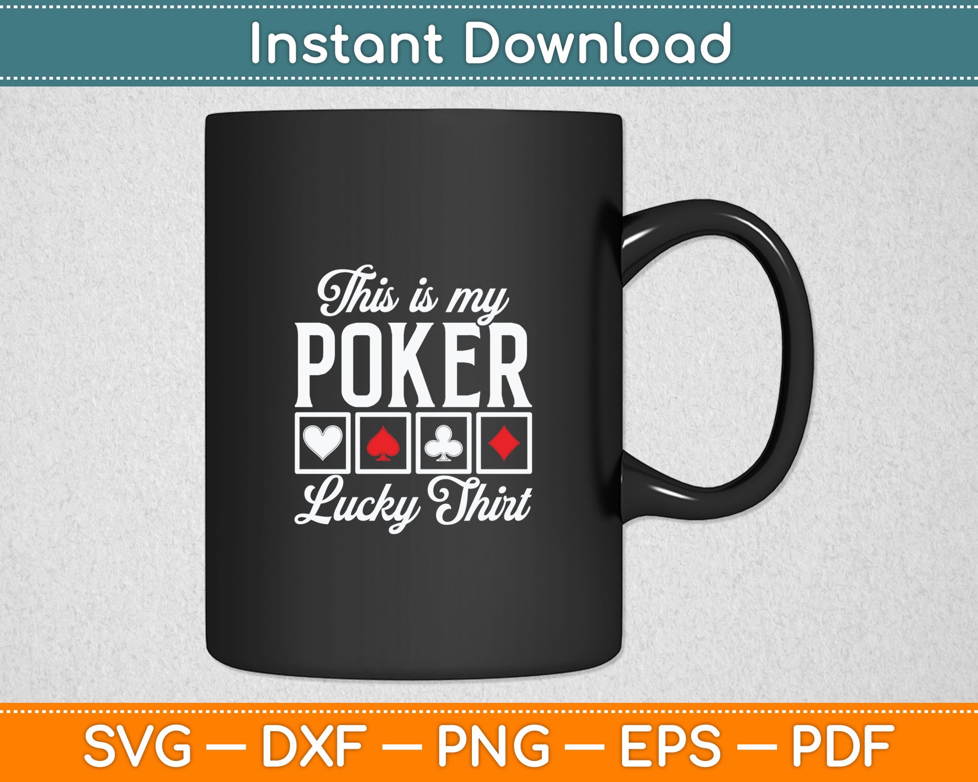 This Is My Poker Lucky Shirt Retro Poker Casino Player Svg Digital Cutting File