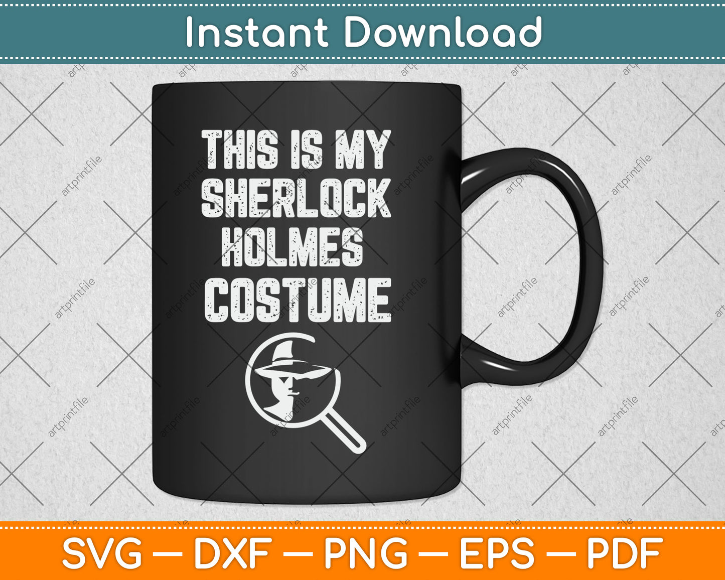 This Is My Sherlock Holmes Halloween Costume Lazy Detective Svg Digital Cutting File