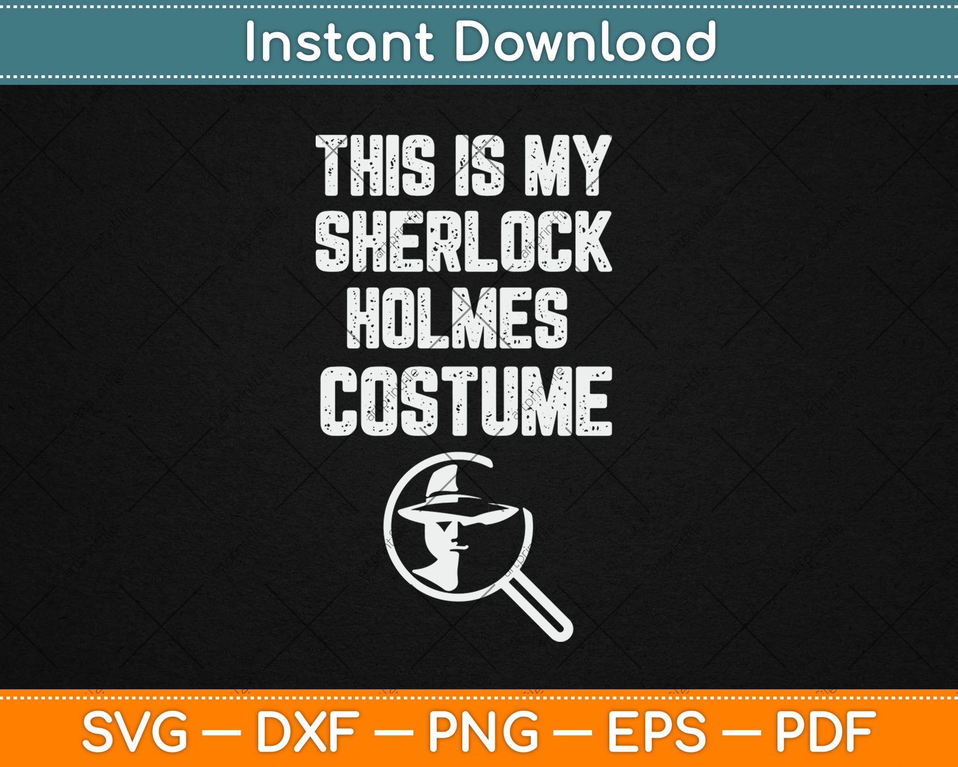This Is My Sherlock Holmes Halloween Costume Lazy Detective Svg Digital Cutting File
