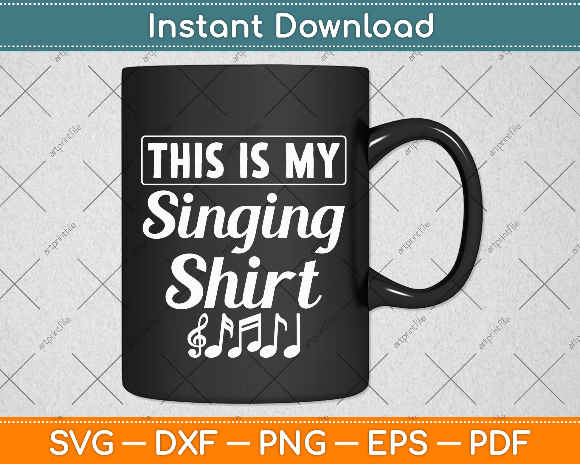 This Is My Singing Musician Funny Svg Png Dxf Digital Cutting File
