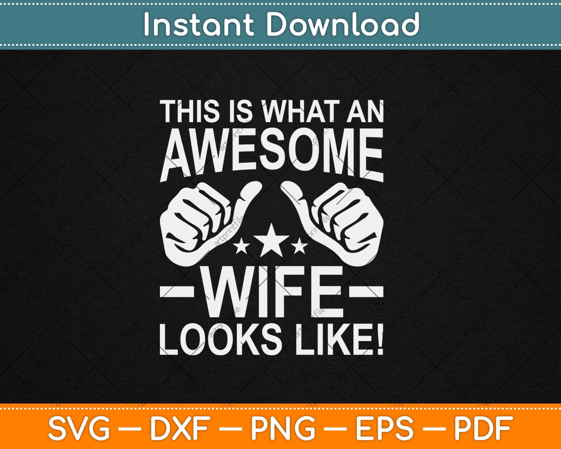 This Is What An Awesome Wife Looks Like Cool Wife Svg Digital Cutting File