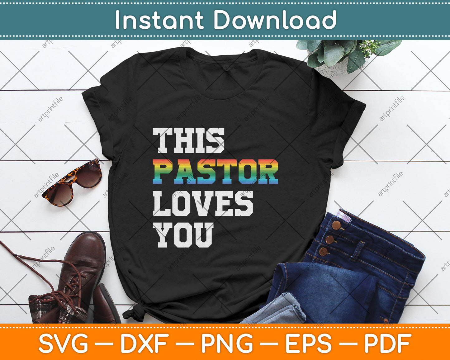 This Pastor Loves You Gay Lesbians Svg Digital Cutting File
