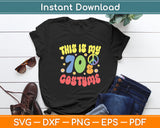 This is My 70s Costume Groovy Peace Halloween Funny Svg Digital Cutting File