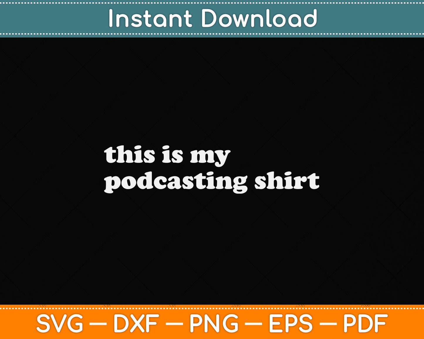 This is My Podcasting Gifts Podcaster Svg Png Dxf Digital Cutting File