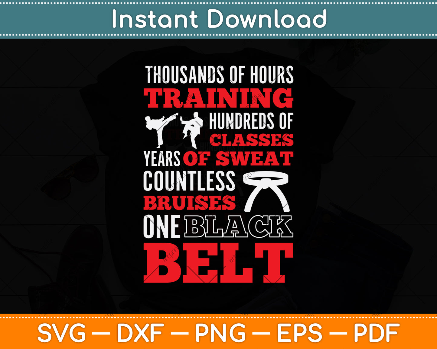 Thousands Of Hours Training Hundreds Of Classes Svg Png Dxf Digital Cutting File