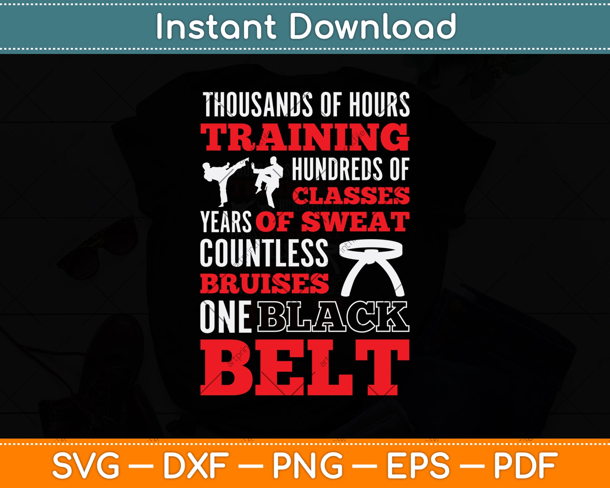Thousands Of Hours Training Hundreds Of Classes Svg Png Dxf Digital Cutting File