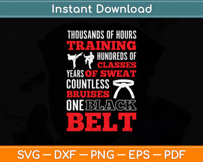 Thousands Of Hours Training Hundreds Of Classes Svg Png Dxf Digital Cutting File