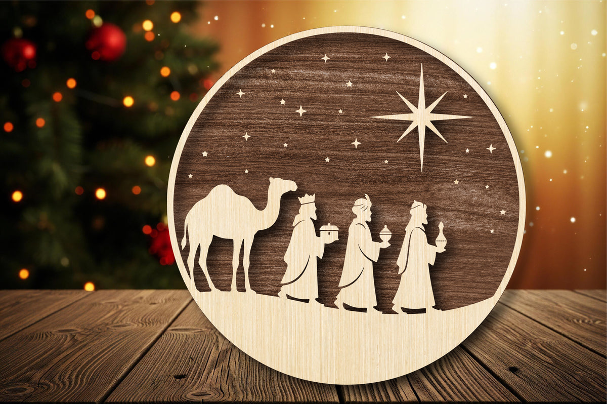Three Kings Laser Cut SVG