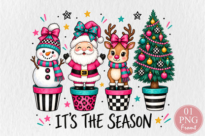Tis The Season Christmas PNG Sublimation Design